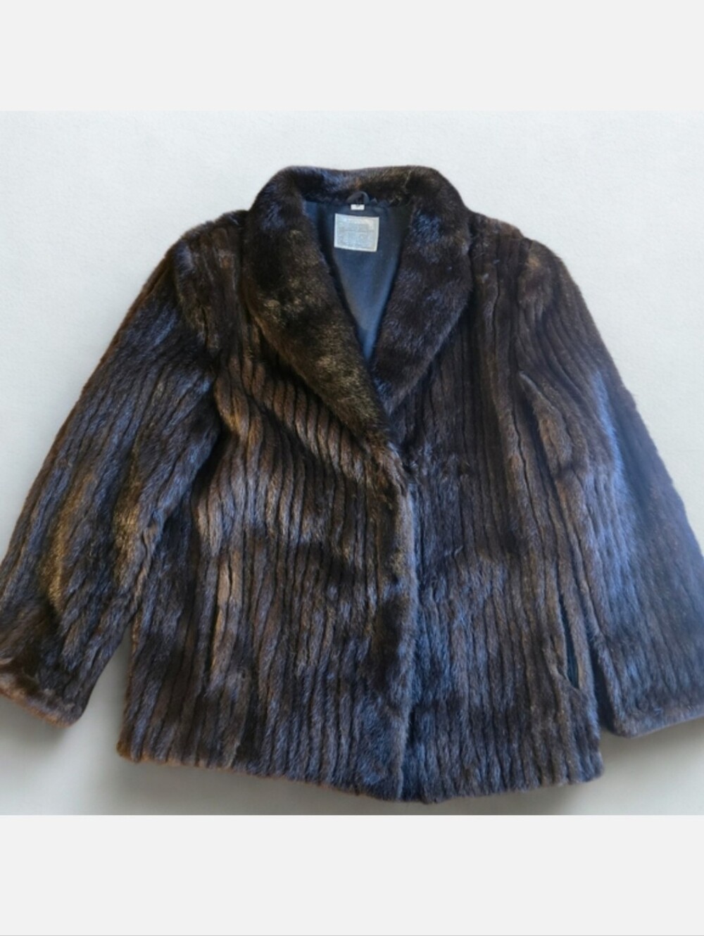 Saga Mink Dark Brown Women's Mink Teddy Jacket